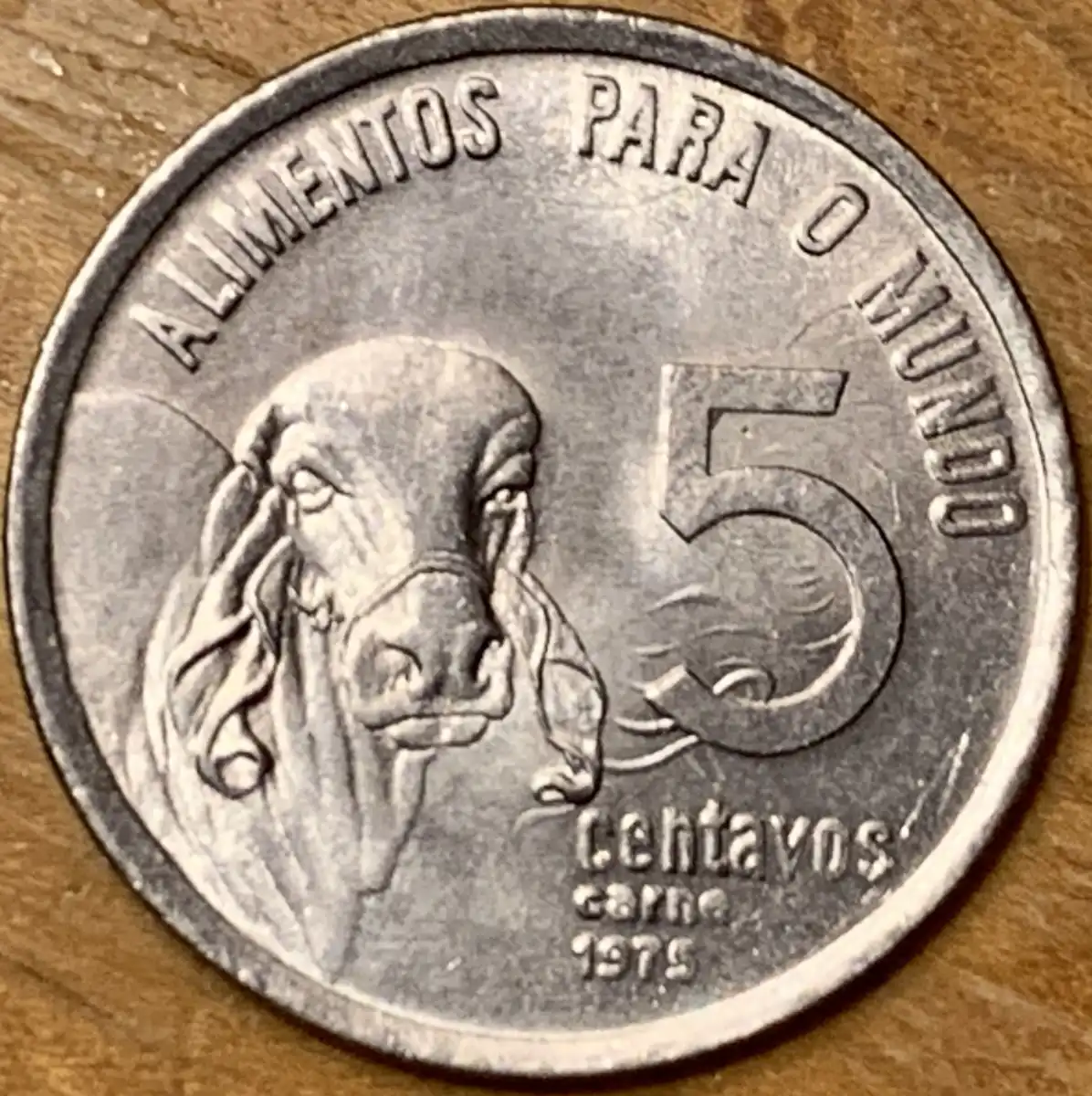1975-Brazil-5-Centavos-With-Hair-Die-Clash-On-Reverse